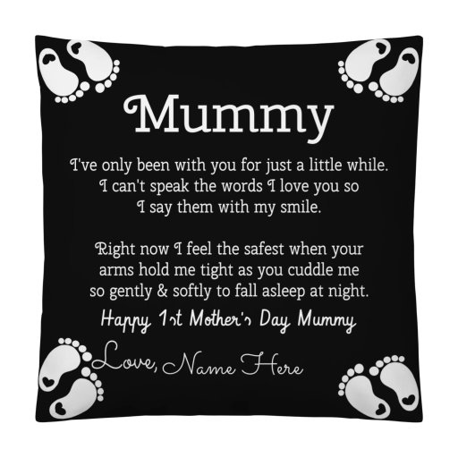 Mummy 1st Mother's Day special Customizable Cushions.
